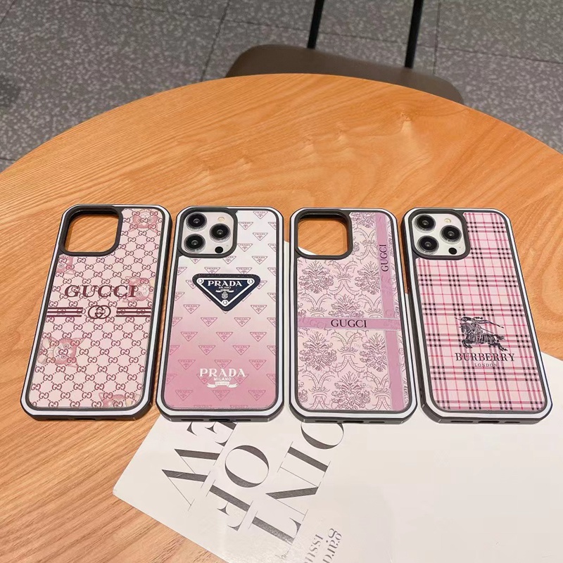 GUCCI BURBERRY PRADA ブランド iphone 14/14 pro/14 pro maxケース かわいい 猫 馬車柄 モノグラム 芸能人愛用 耐衝撃