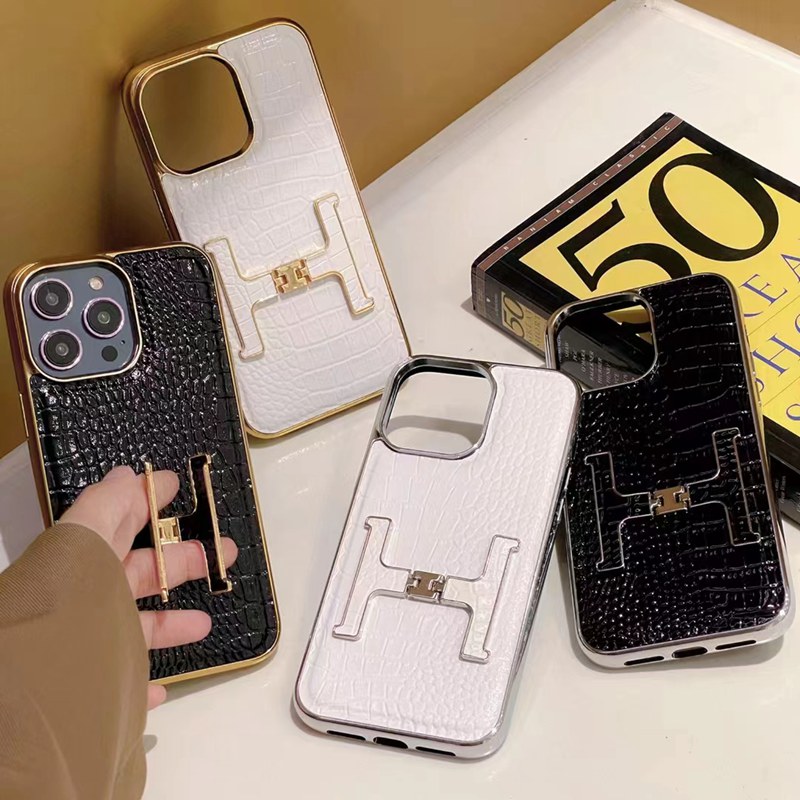 HERMES/エルメス PRADA/プラダ ハイブランド iPhone 14/14 Pro/14 Pro Maxケース モノグラム ワニ レザー スタンド機能 革 ジャケット型 コピー
