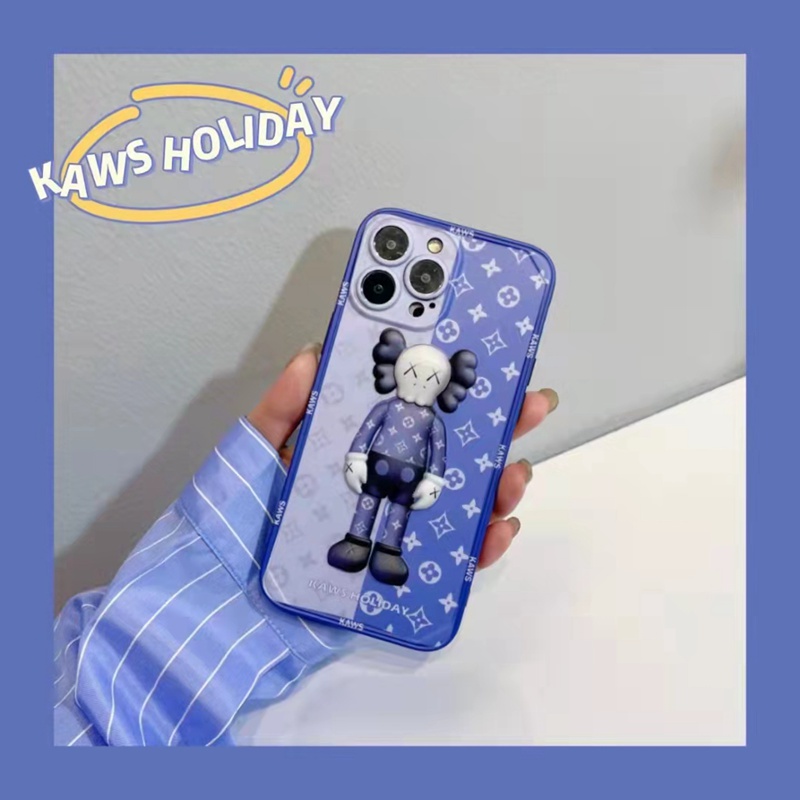 Kaws カウズ lv ヴィトン コラボ ハイブランド アイフォン13/13pro max/13miniカバー 御洒落 ジャケット モノグラム 男女通用