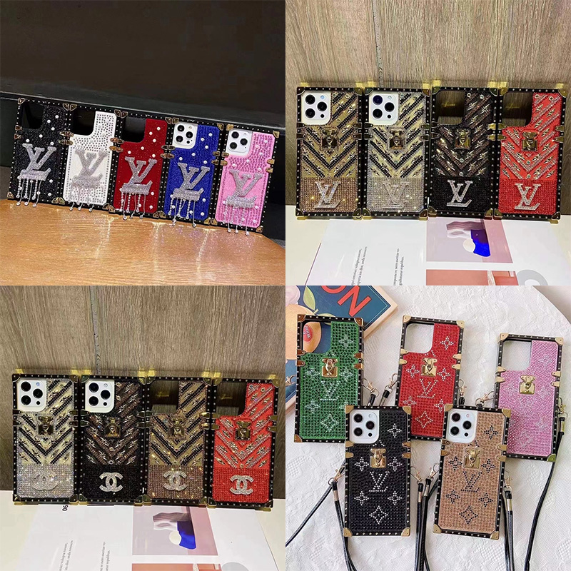 シャネル CHANEL ブランド iphone13 mini/13 pro max/13 proケース かわいい きらきら ストランプ付