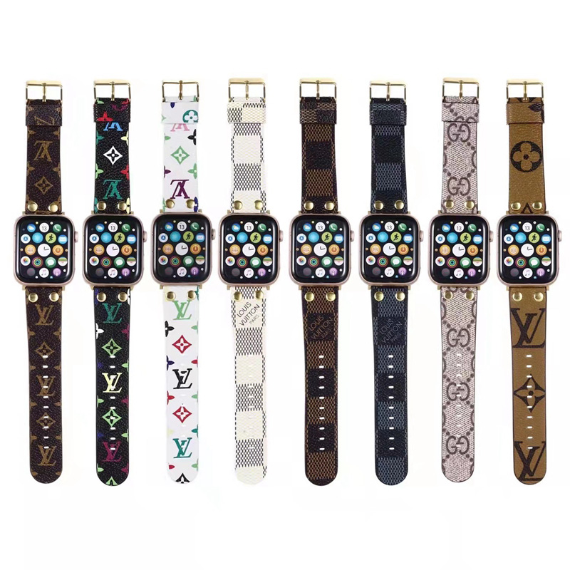 LV/ルイヴィトン ハイブランド Apple Watch 7/6/5/4/SEバンド 人気 GUCCI/グッチ ストラップ モノグラム レザー製