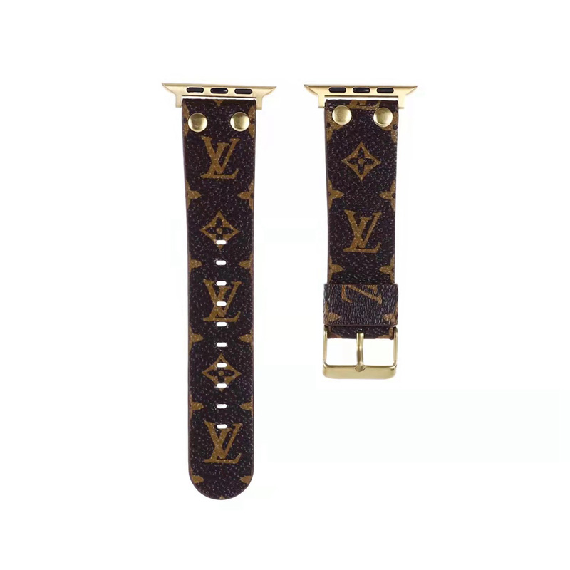 LV ヴィトン Gucci グッチ ブランド アップルウォッチ7バンド経典ベルト革 腕時計 モノグラム セレブ愛用 男女通用