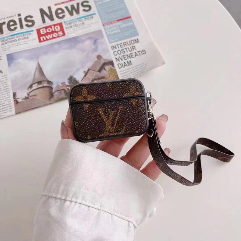 エアーポッズプロ/プロ2ケースlv 皮革製品