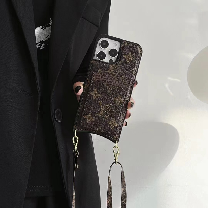 lvヴィトンiphone14pro max/14plusケース gucci グッチ オシャレ革ブランド カード チェーン バッグ モノグラム アイフォン14男女