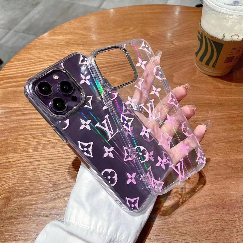ヴィトンiphone14pro max plusケースlvクリア きらきら モノグラム ピンク ブランド シンプル アイフォン14プロ マックス カバー男女