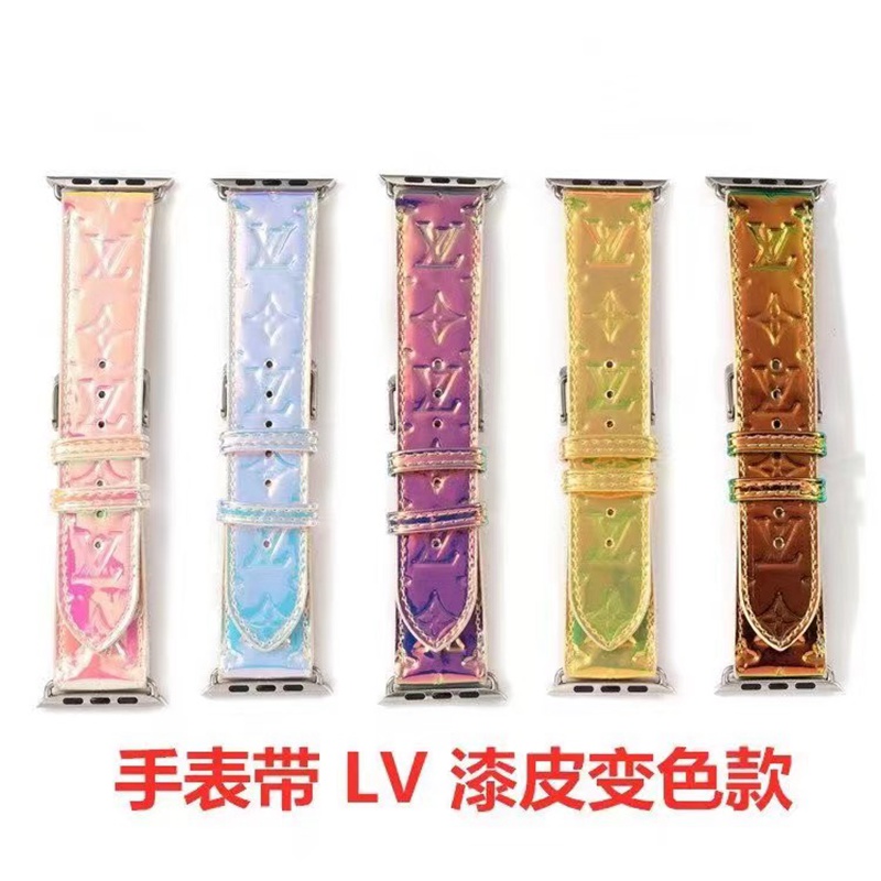 LV/ルイヴィトン GUCCI/グッチ ブランド アップルウォッチ8/SE2/Ultra/7バンド かわいい キラキラ カラー色 レザー製