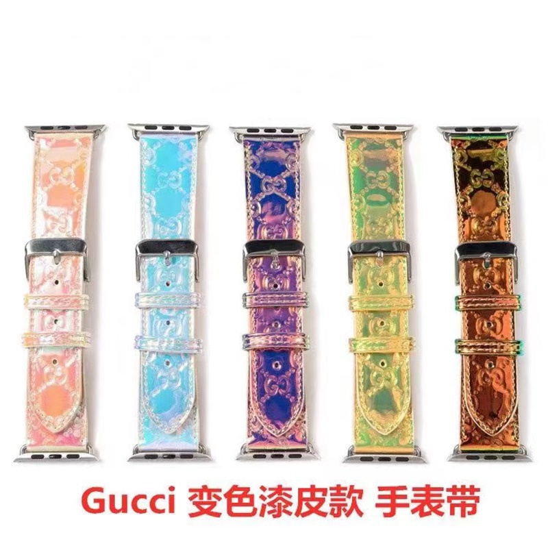 ヴィトンlvグッチgucciアップルウォッチ8/se2/ultra/7バンド可愛い革きらきら腕時計apple watch se2彩色ブランド男女