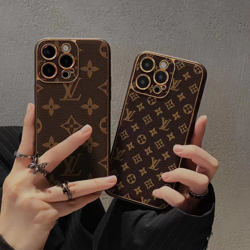 LVルイヴィトン ハイブランドiphone 14/14 pro/14 pro maxケース かわいい モノグラム メッキ風 ジャケット型
