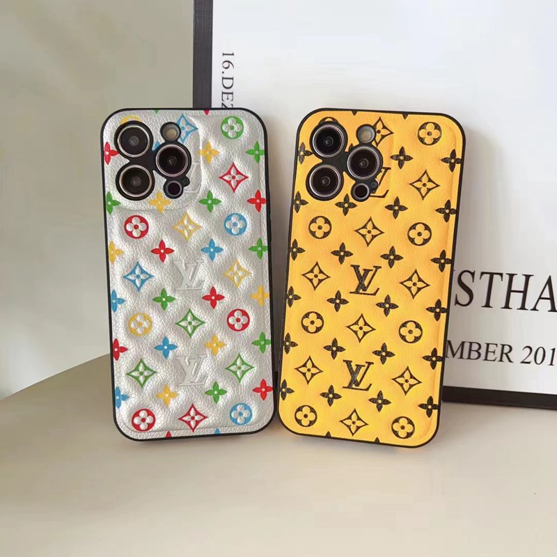LV/ルイヴィトン iPhone 14/14 Pro/14 Pro Maxケース モノグラム柄 経典 レザー風 カラー色 ジャケット型 激安