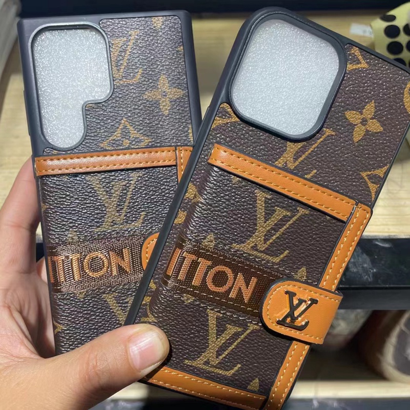 LV ルイヴィトン ブランド iPhone 14/15 Pro/15 Pro Maxケース 激安 財布型 カード収納 レザー Galaxy S23/S23プラス/S23ウルトラ