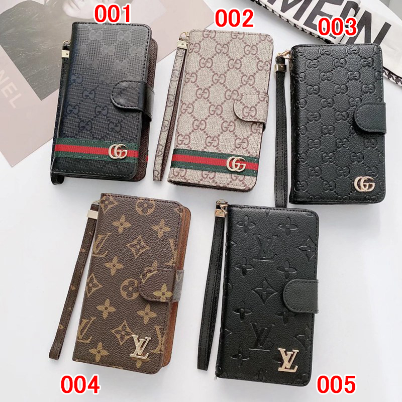 Lv ルイヴィトン グッチ Gucci 男女兼用 人気 ブランドGalaxy s24 ultraケース手帳型芸能人愛用 ギャラクシーS24