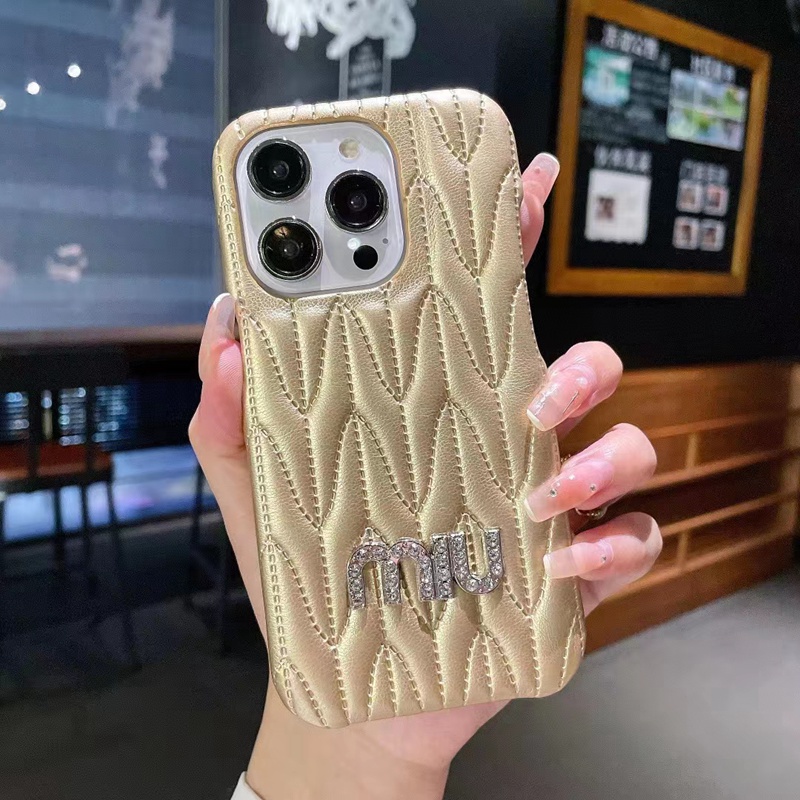 ミュウミュウiphone14pro max/14plusケース可愛いmiumiu革モノグラム彩色ジャケット ブランド アイフォン14プロ マックス カバー男女