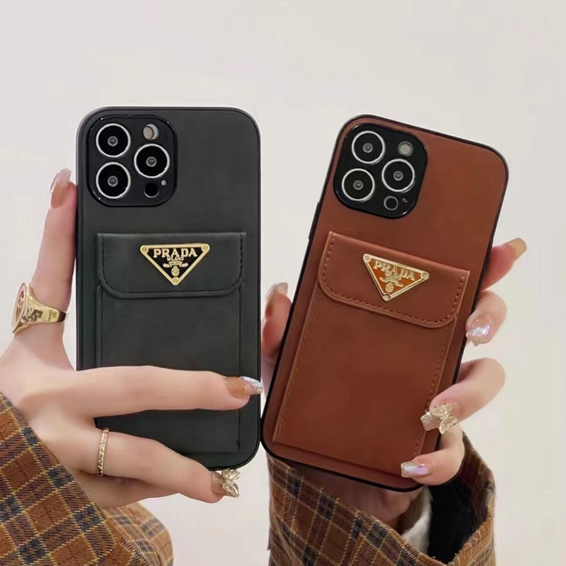 Prada プラダペアお揃い アイフォン15プロマックス 14 plusケース ファッション セレブ愛用