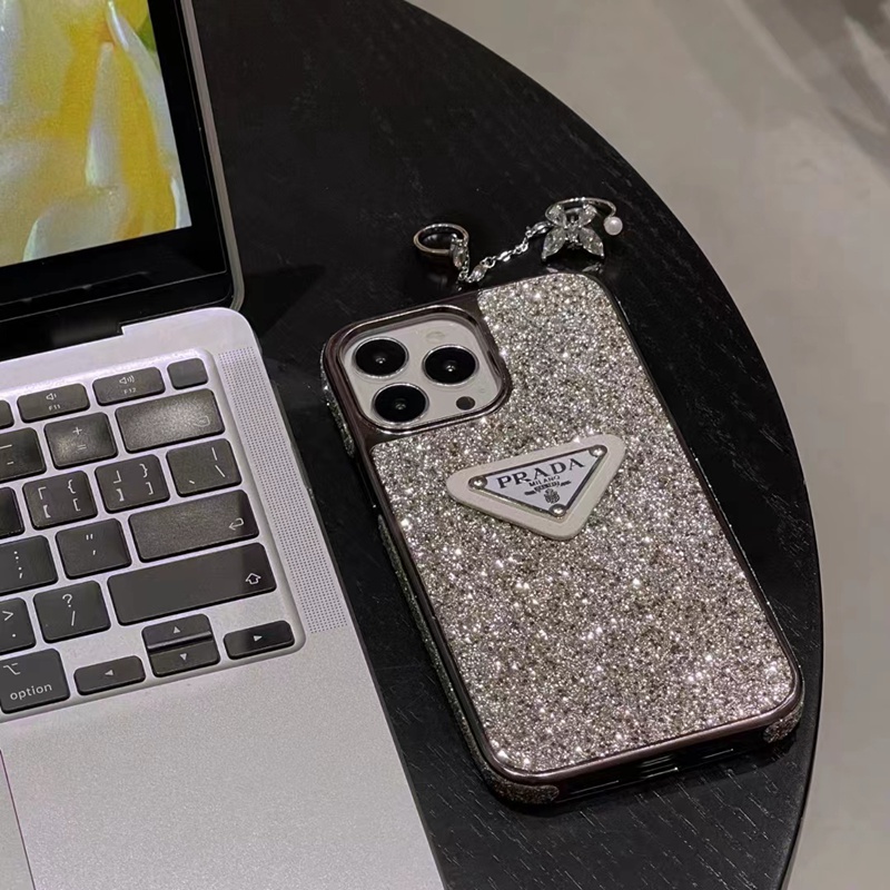 プラダiphone14pro max plusケースpradaキラキラ クリア モノグラム ジャケット ブランド シンプル アイフォン14カバー男女