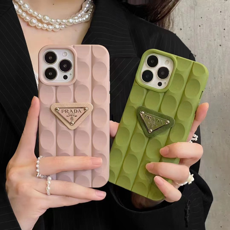 PRADA プラダ ブランド iphone 14/14 pro/14 pro maxケース 個性風 モノグラム ジャケット型 芸能人愛用