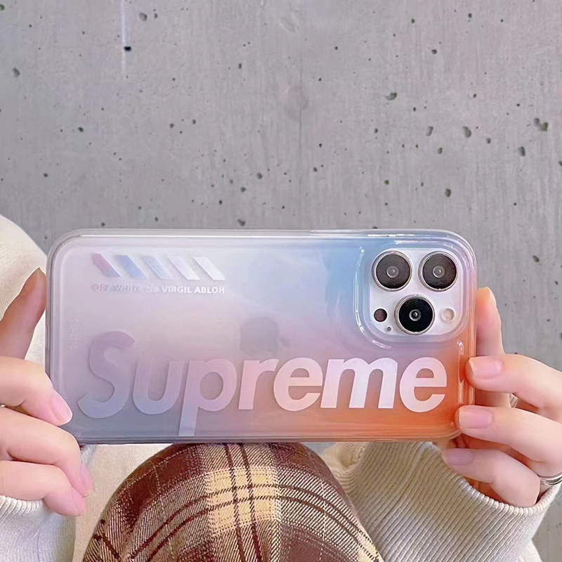 Supreme シュプリーム ブランド iphone 14/14 pro/14 pro max/14 plusケース 経典 クリアケース 純色 モノグラム 韓国風