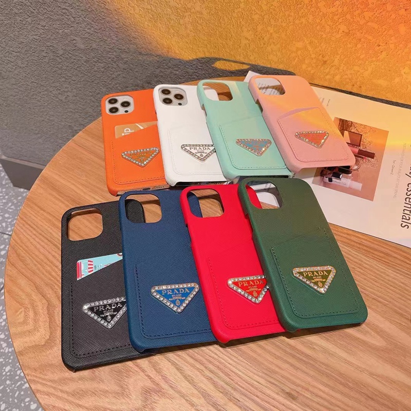 PRADA/プラダ YSL/イブ・サンローラン ブランド iPhone14Plus/14 Pro Maxケース かわいい カード入れ キラキラ レザー製 カラー色 Galaxy S23Plus