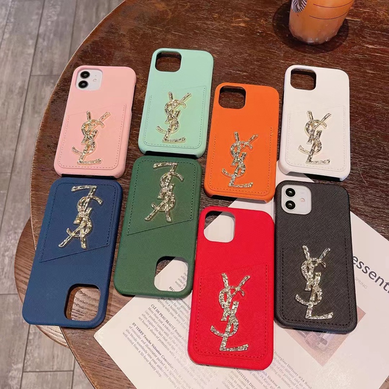 サンローラン プラダiphone14pro max/14plus/s23+ultraケース可愛いpradaカードきらきら革yslモノグラム ジャケット彩色ハイブランド アイフォン14