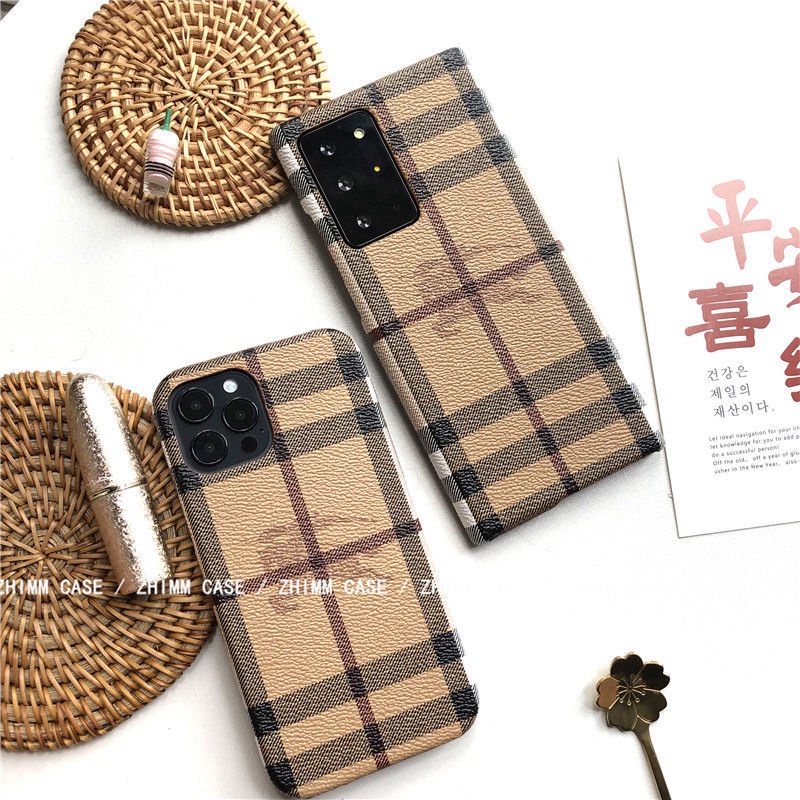 Burberry バーバリー Galaxy S23+/S23 Ultraハードケース 定番柄 レザー iphone14/15Pro max/14ProスマホケースBurberry クラシック ギャラクシーS23 Ultraカバー おしゃれ 安い