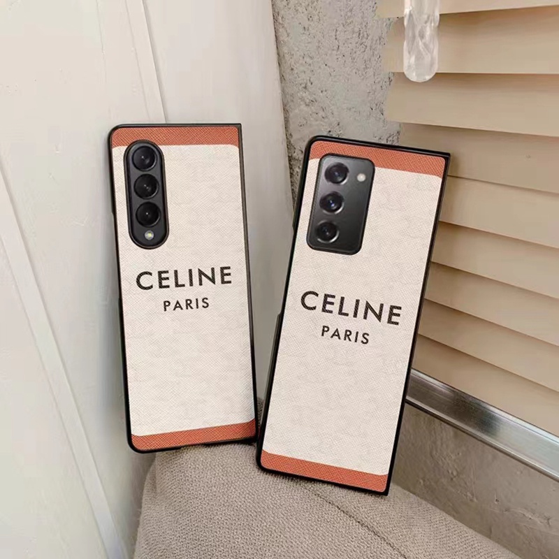 CELINE セリーヌ ハイブランド Galaxy Z Fold4/Fold5スマホケース 薄型 モノグラム 折り畳み式