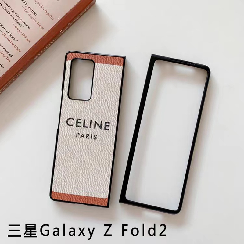 セリーヌgalaxy z fold5/4ケース折り畳モノグラム ブランド ギャラクシーZフォールド5/4カバー