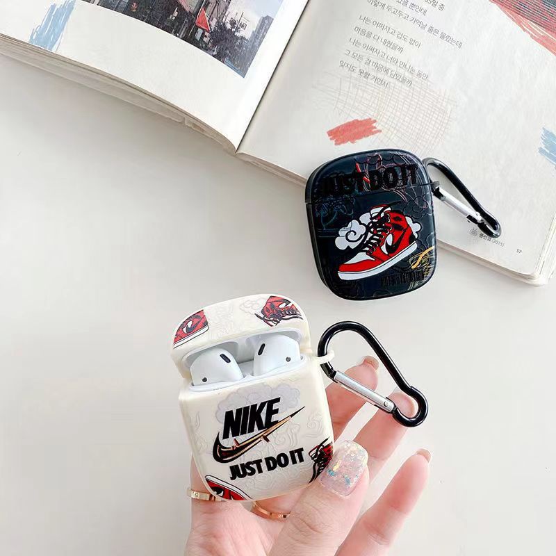 ナイキairpods pro2/3ケースnike可愛い靴スニーカー運動カラビナ エアーポッズ3/プロ2カバー落下防止ブランド男女