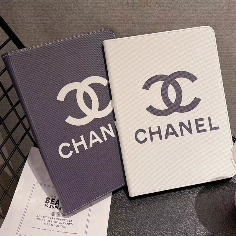 CHANEL ハイブランド シャネル iPad 10/Pro2022/Air5ケース かわいい レザー 手帳型 モノグラム スタンド機能 全機種対応 激安