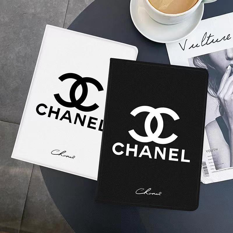 CHANEL/シャネル ハイブランド iPad 10/Pro 2022/Air 5ケース かわいい モノグラム 手帳型 第10世代 スタンド付き