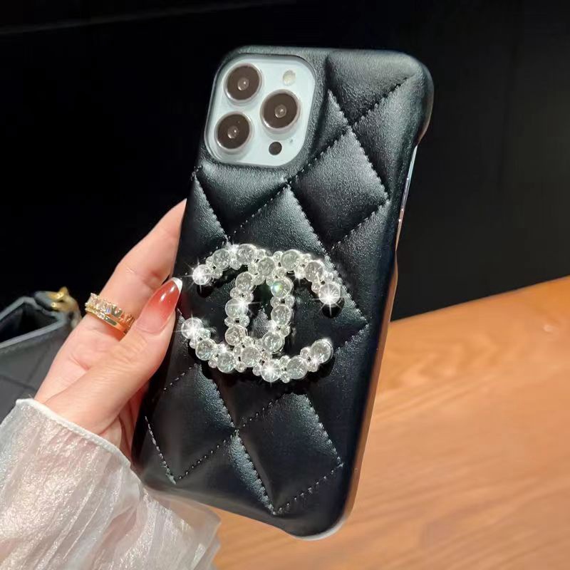iphone14pro max/14plusケース きらきら革モノグラム ブランド アイフォン14男女