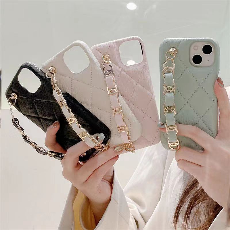 ブラントiphone14pro max/14plusケース チェーン革バッグ モノグラム アイフォン14プロマックス カバー女性