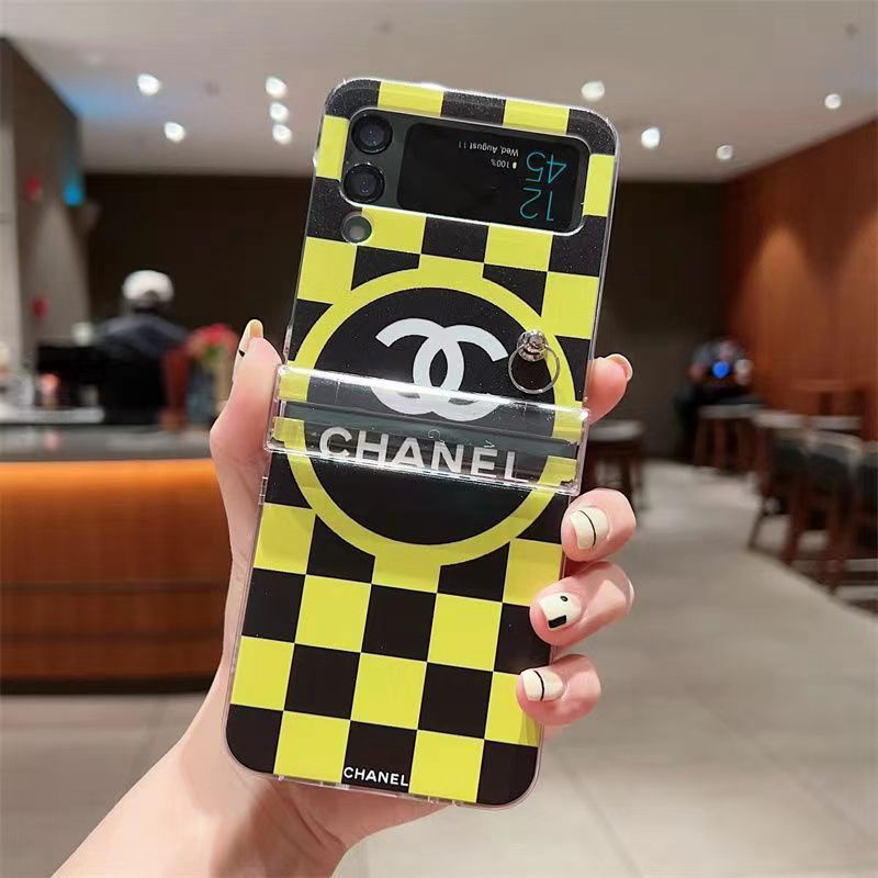 ブランド モノグラムgalaxy z flip5 4ケース 個性格子ブランド 韓国風ギャラクシーZフリップ4 5スマホケース インスタ風 レディース