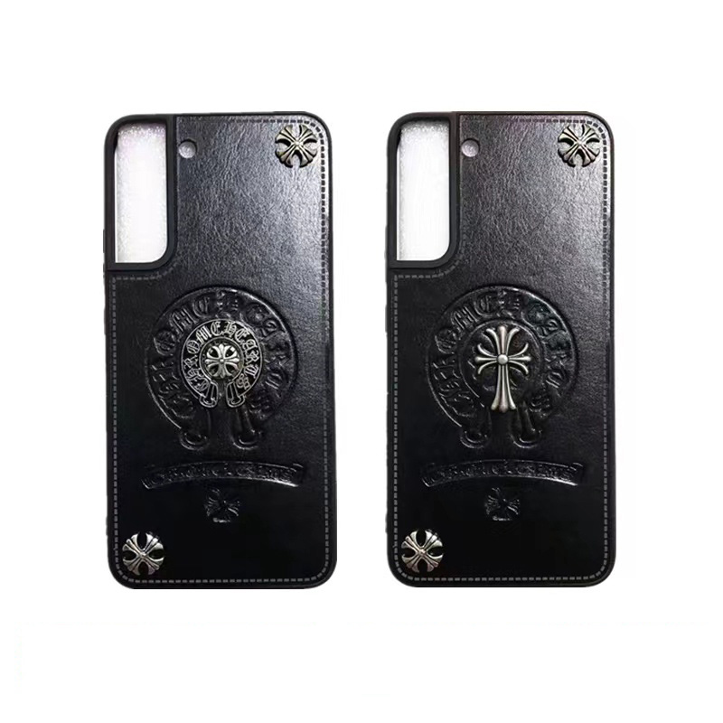 CHROME HEARTS クロムハーツ ブランド Galaxy S23/S23+/S23 Plus/s23 Ultraケース 個性 モノグラム レザー 芸能人愛用