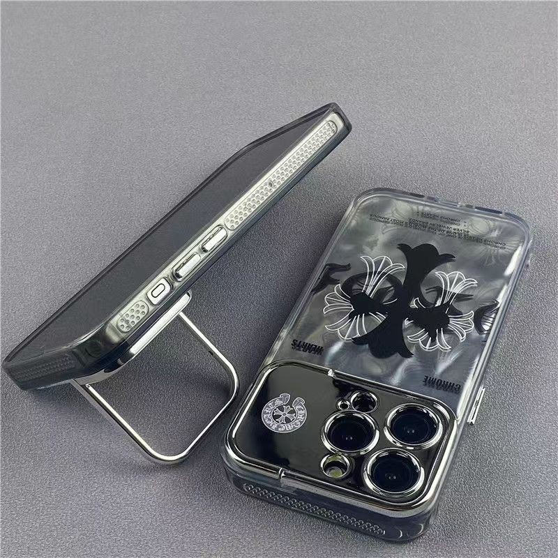 Chrome Hearts クロムハーツペアお揃い アイフォン15プロマックス 14 plusケース ファッション セレブ愛用