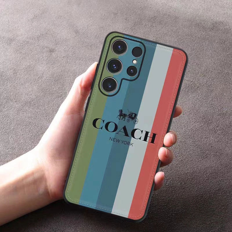 コーチgalaxy s23+ultraケースcoach虹iphone14pro max plus馬車モノグラム ブランド アイフォン14プロ マックス 男女