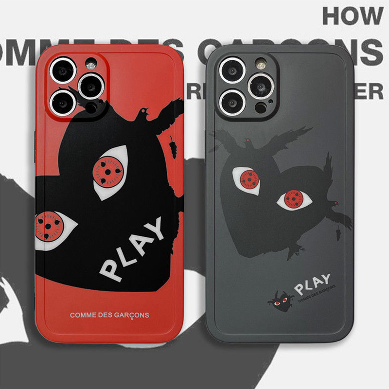 コムデギャルソン ハイブランド iphone 13/13 pro/13 mini/13 pro maxケース 韓国風 cdg ジャケット型 カラス柄 NARUTO 芸能人愛用