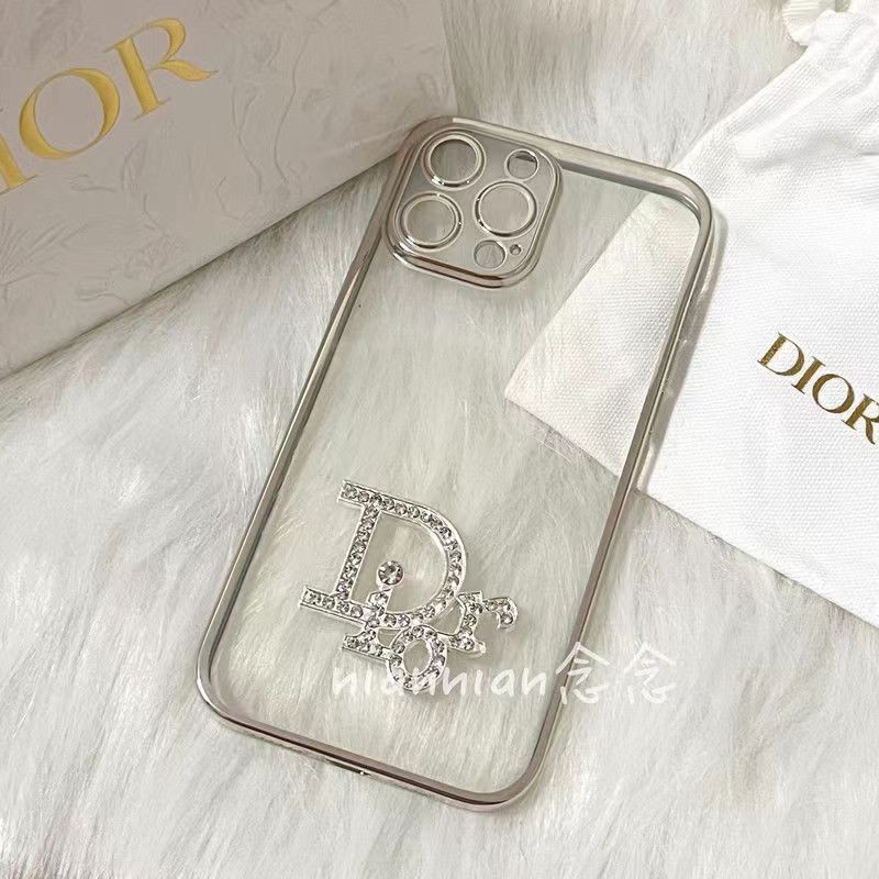 ディオールiphone14pro max plusケースdiorクリア キラキラ ブランド モノグラム シンプル アイフォン14カバー男女