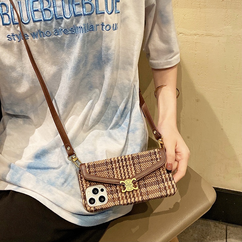 iphone14/13Pro max/13Pro/se3スマホケースceline ショルダーバッグ