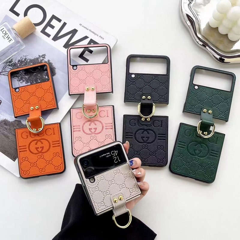 samsungZflip3カバーGucci GG Canvas エンボス加工