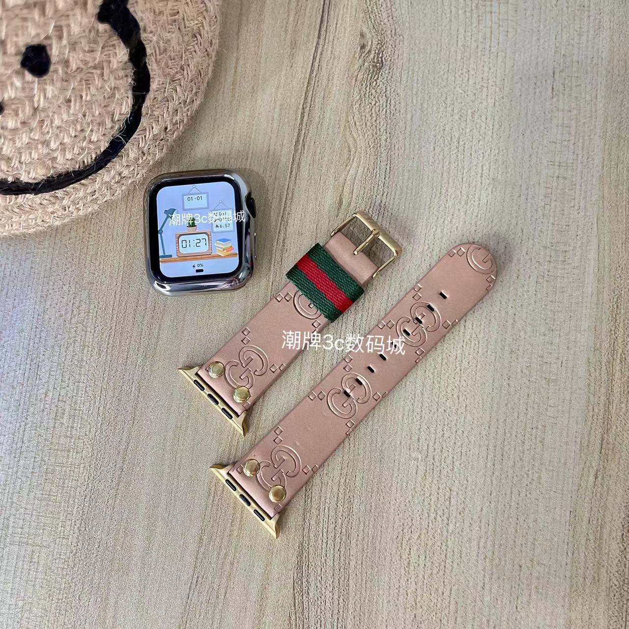 グッチ アップルウォッチ8/se2/ultra/7バンドgucciブランドapple watch8モノグラム腕時計ベルト芸能人愛用