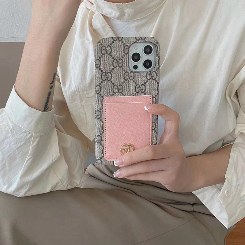 GUCCI グッチ ハイブランド iphone 14 pro max/14 pro/14 plus/14ケース カード収納 モノグラム