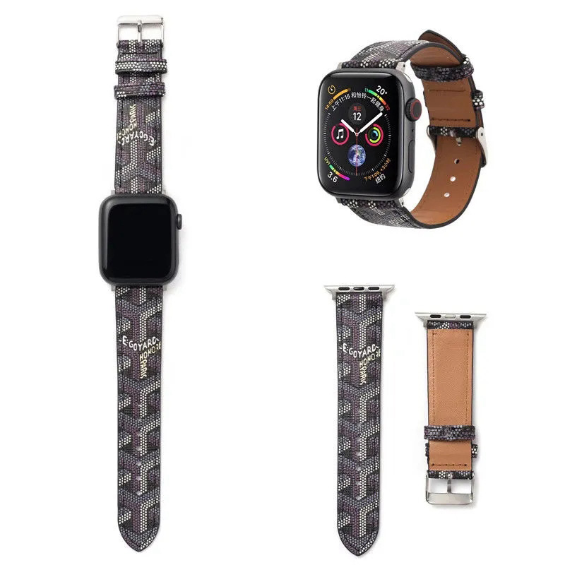 ゴヤールGoyardブランド Apple Watch 7/6/SEベルト ストラップ バンド個性モノグラム革ベルト