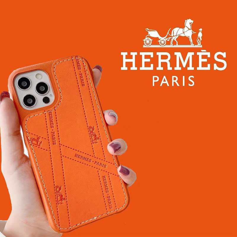 エルメス ハイブランド iphone13 mini/13 pro max/13 proケース おしゃれ レザー製 HERMES 安い