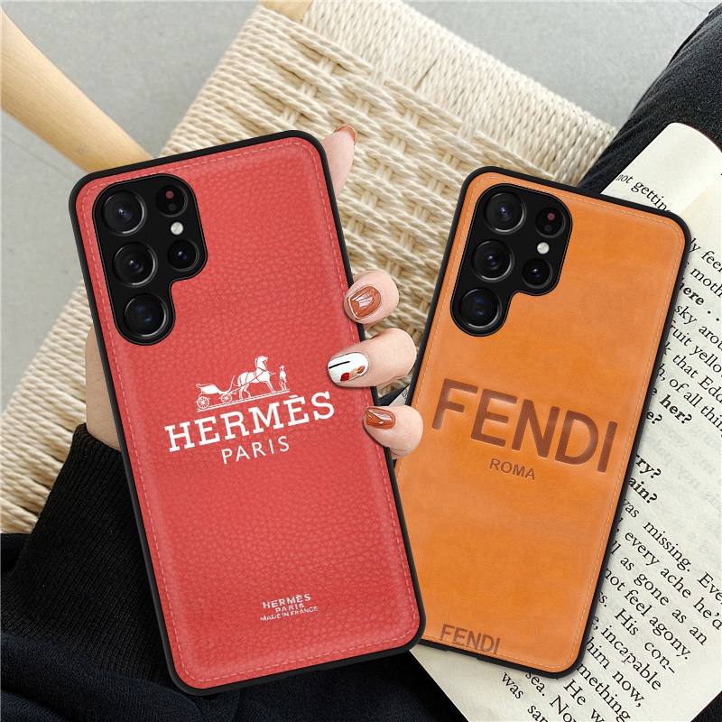Hermes/エルメス フェンディ/Fendi ブランド iPhone 14/14 Pro/14 Pro Max/14 Plusケース 可愛い レザー製 Galaxy S23/s23+/s23 ultraケース