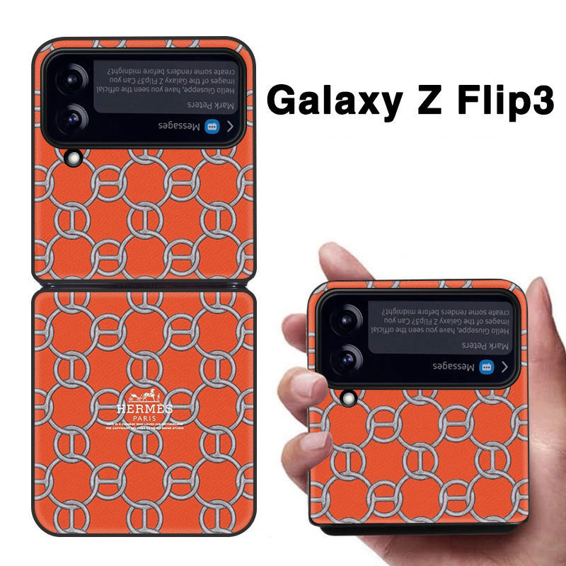 サムスンZflip3カバーエルメス 定番柄