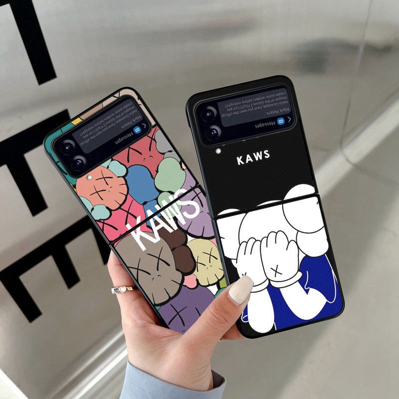 サムスンZflip3カバーKaws 折畳み式 耐衝撃