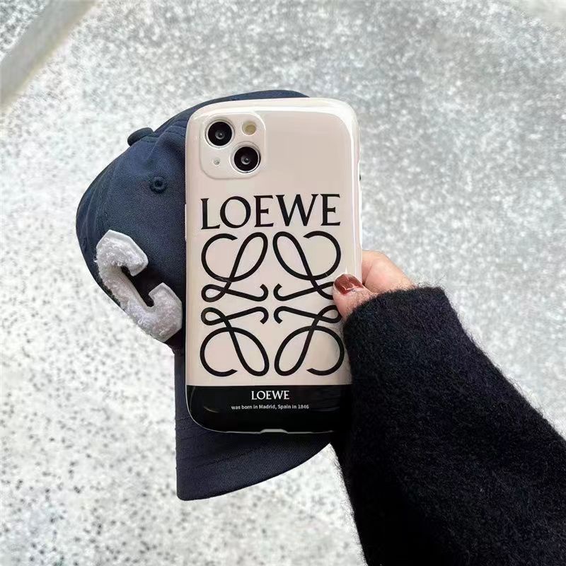 ロエベiphone14pro max/14plusケースloewe鏡キラキラ手帳ジャケット化粧モノグラム アイフォン14ブランド男女