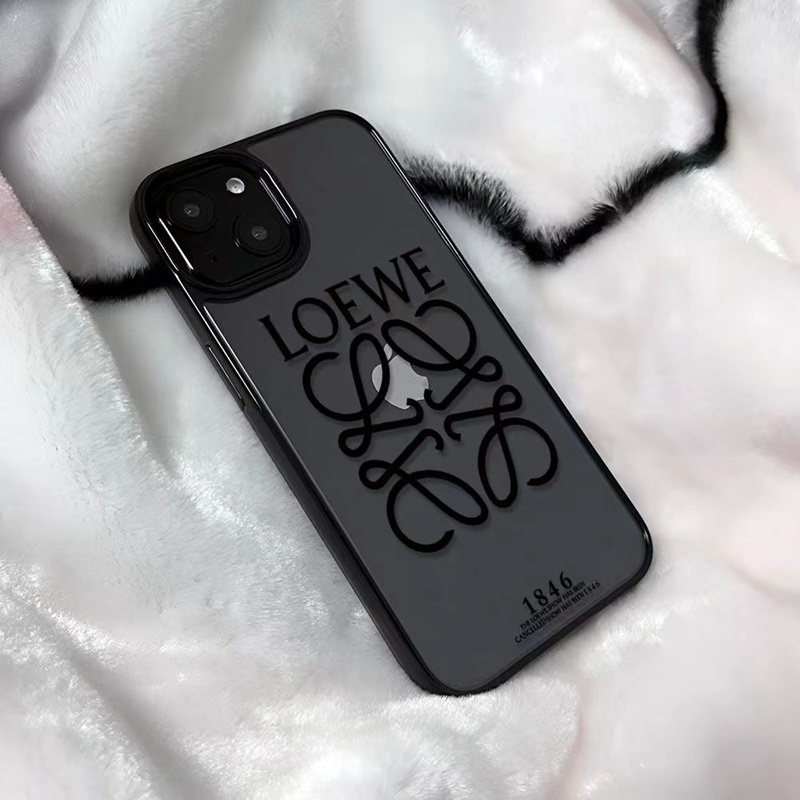 ロエベiphone14pro max/14plusケース クリアloeweモノグラム透明ブランド アイフォン14プロ マックス男女
