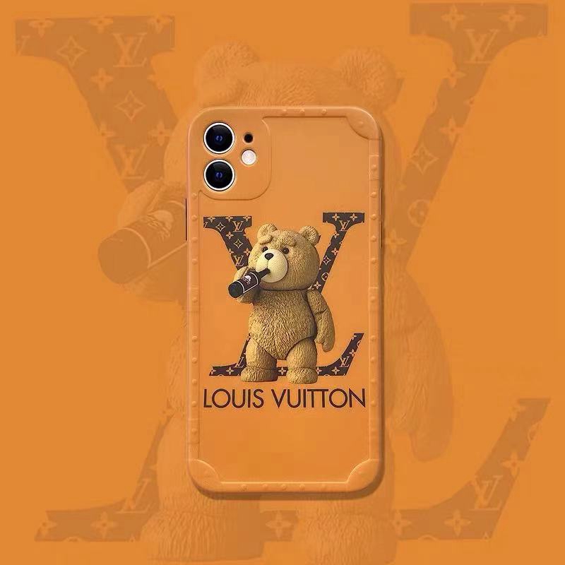 ルイヴィトン iphone 13/13 mini/13 pro/13 pro maxケース 可愛い テッド柄  ハイブランド モノグラム