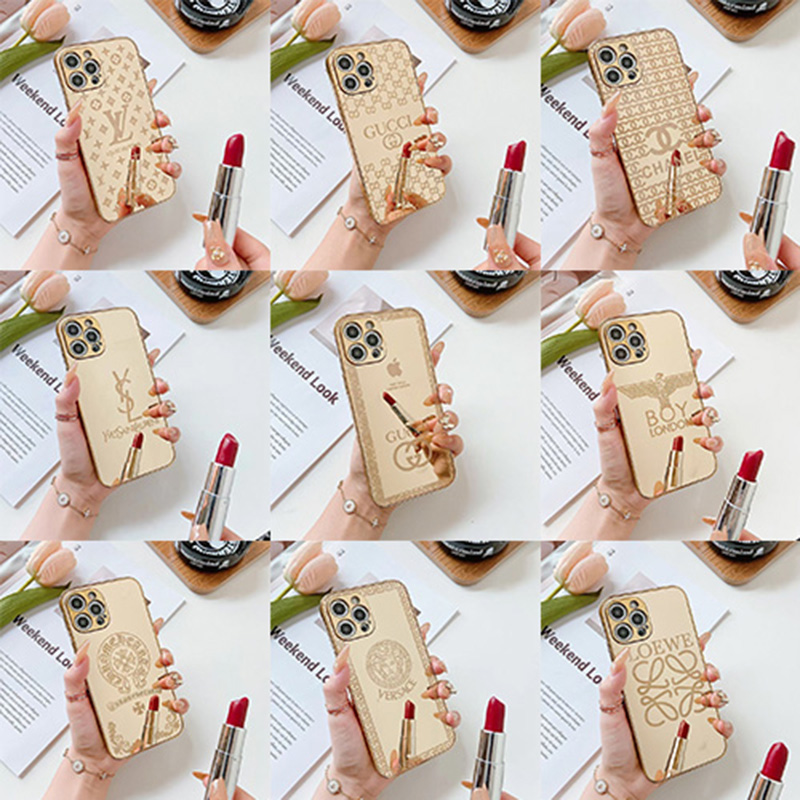 LV/ルイヴィトン CHANEL/シャネル ブランド iphone 13 pro/13 pro max/13 miniケース お洒落 きらきら 化粧用 グッチ/GUCCI 金色