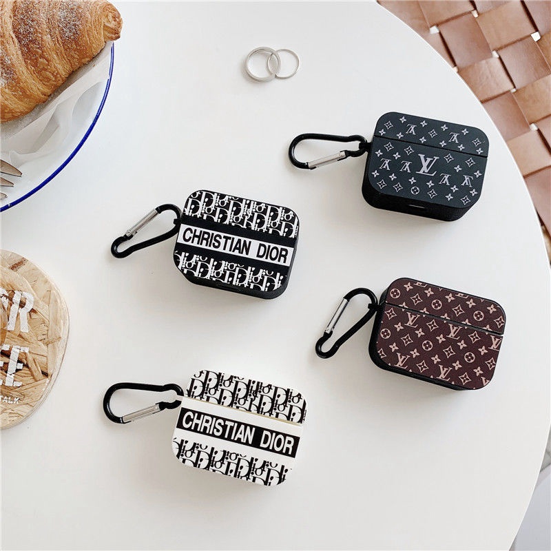 ルイヴィトン ブランド ディオール Airpods 3/proケース モノグラム柄 DIOR/LV 保護性 カラビナ付き 紛失防止 第1/2/3世代